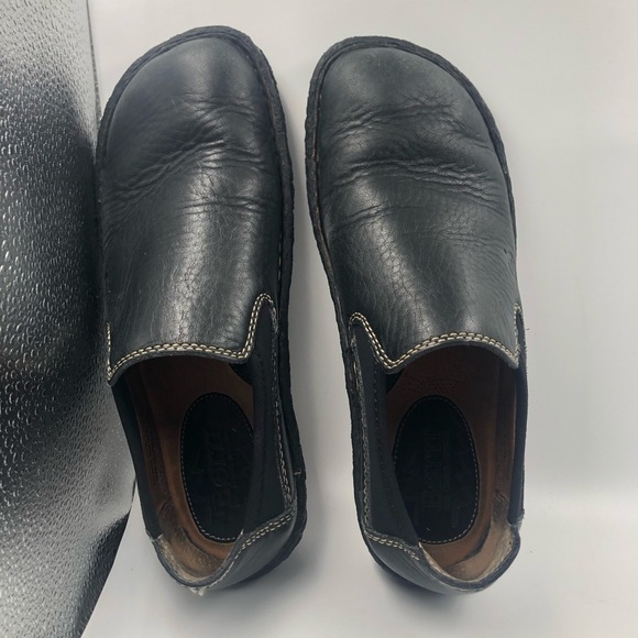 Born Black Leather Slip on Loafers w/ neoprene 7M - Picture 11 of 16